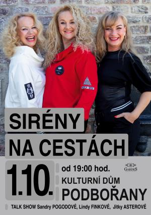 Zábavná talk show Sirény na cestách v Podbořanech 1